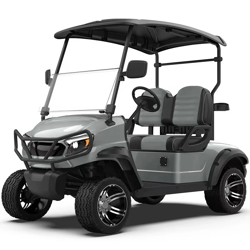 Elektrische golfkar Dealer Roller Rack Street Legal All Terrain All Wheel Drive 2-zits dynamische elektrische golfkar