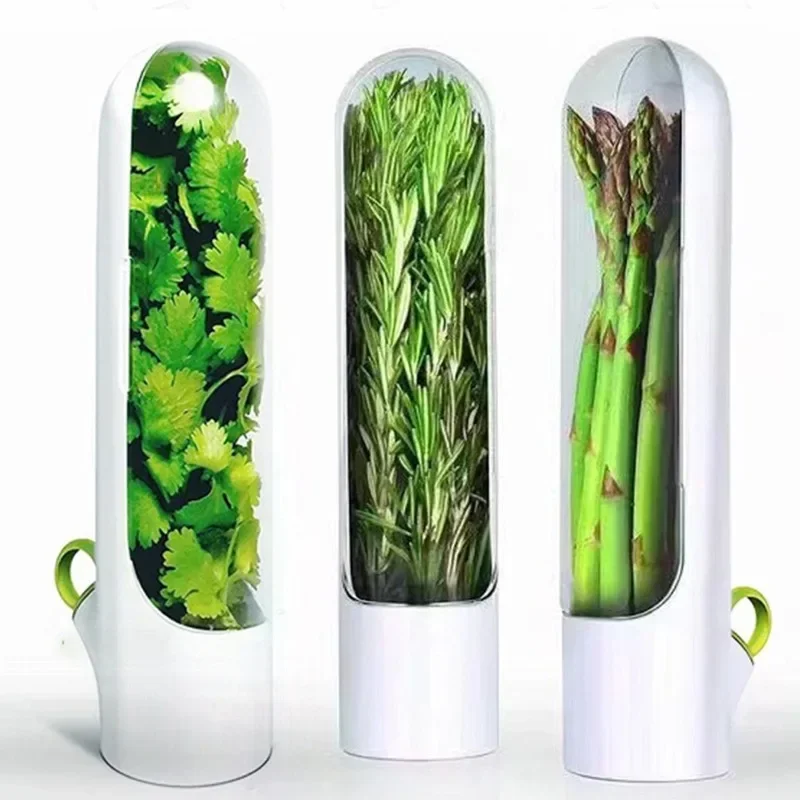 

1pc Herb Saver for Refrigerator, Vegetable Preservation Bottle, Fresh Herb Keeper for Cilantro, Mint, Parsley, Asparagus Crisper