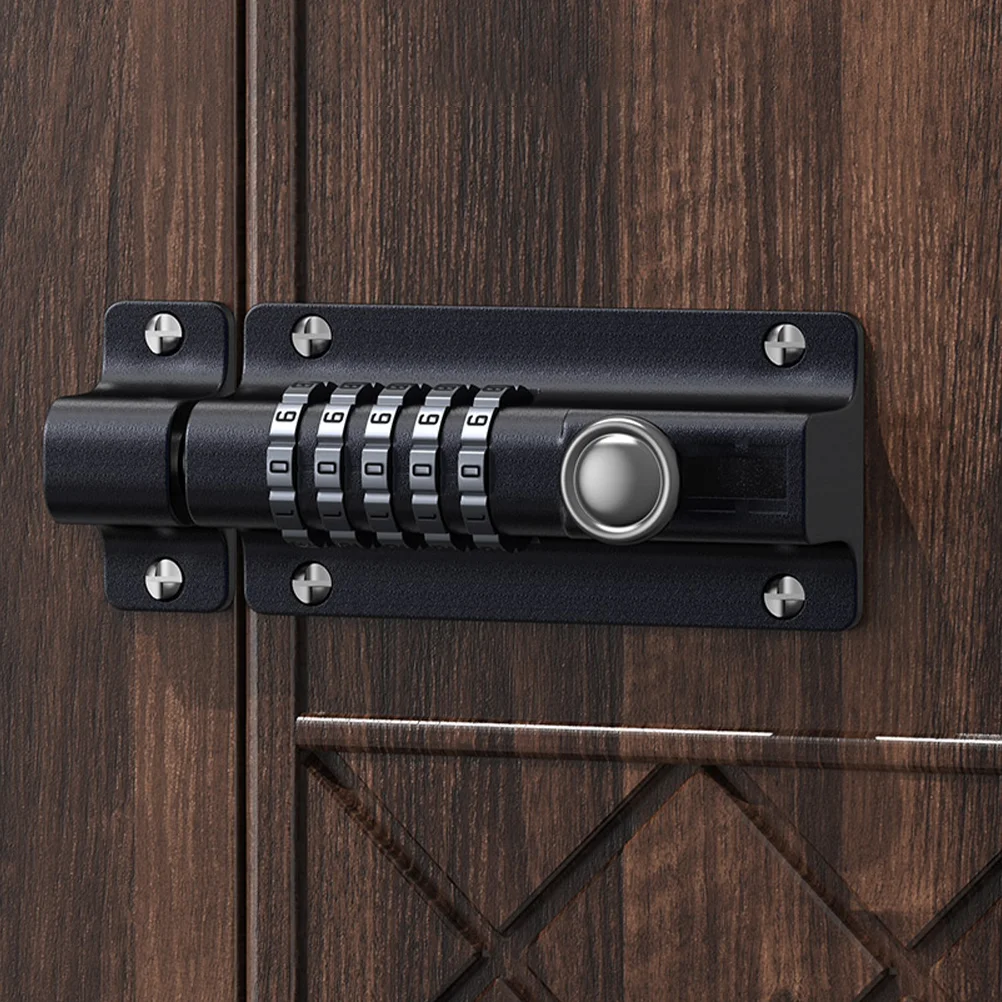 สมาร์ทประตูล็อค Deadbolt Barrel เลื่อนตู้เสื้อผ้าแบบพกพาอัจฉริยะสีดํารวมกันล็อคโรงแรม
