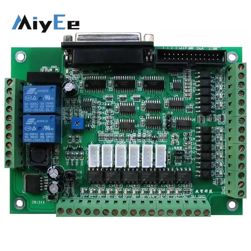 

MACH3 V3.4 CNC 6-Axis High Speed Optocoupler CNC Interface Board 2-Channel Relay Outputs