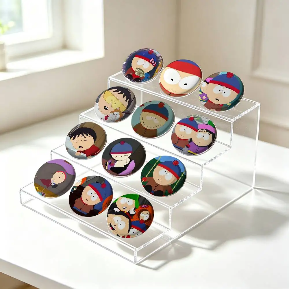 Cute S-Stan Over K-Kyle Badge Pins For Friend, Backpack, Clothing, Collectible Accessories, Jewelry Gift