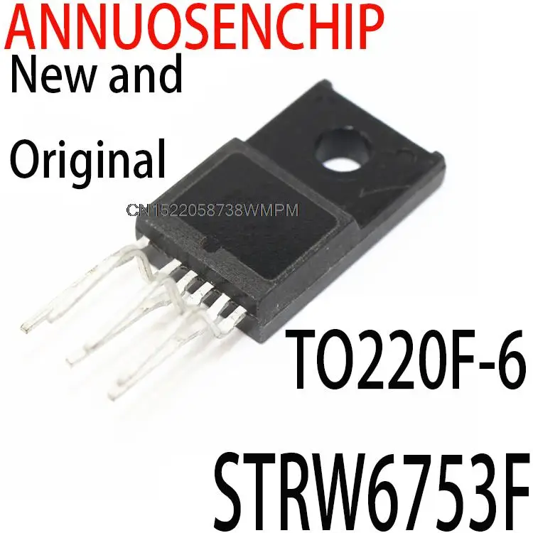 2PCS New and Original  STR-W6753F STR-W6753 STR - W6753F TO-220F-6 7Pins STRW6753F