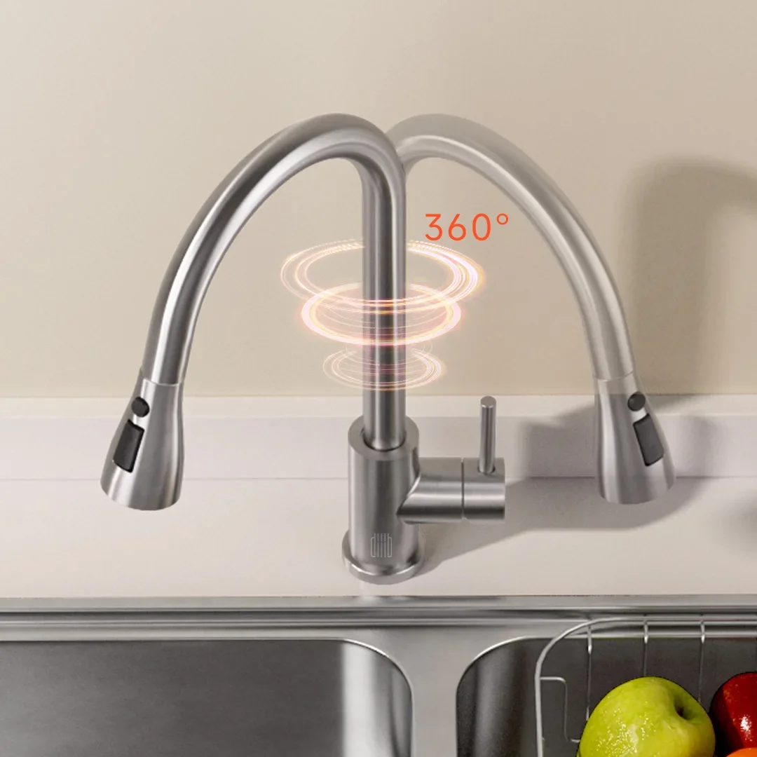 Diiib Sensitive Touch Control Faucets 304 stainless steel Deck Mounted Mixer Stream Sprayer Head Sensor Bathroom Accessories