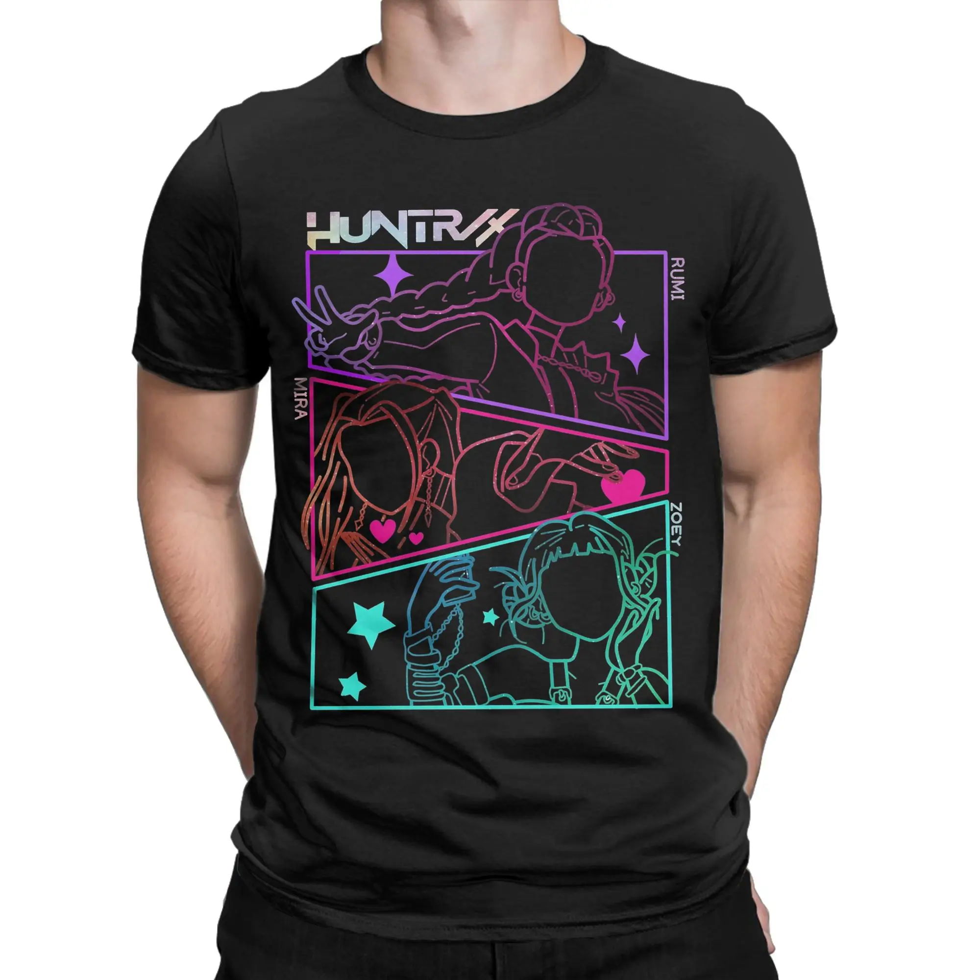 KPop Demon Hunters Huntrix Merch Camisetas unisex Camiseta de algodón Camiseta con estampado gráfico Ropa