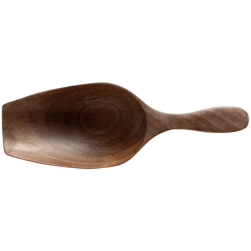 

Coffee Bean Scoop Wooden Grain Spoon Fine Grinding Comfortable Feel Reusable Powder Scoop for Tea Leaves Kitchen Popcorn
