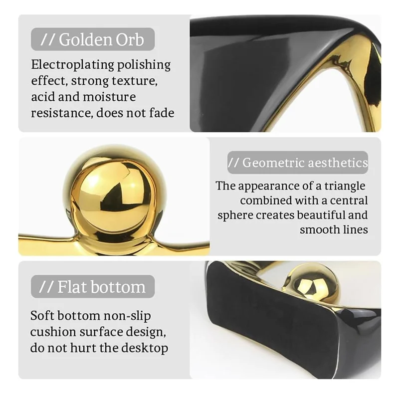 

AT53 Home Decor Modern Statue Decorations Geometric Sculpture Table Decorations For Living Room Centerpiece Entryway Dec