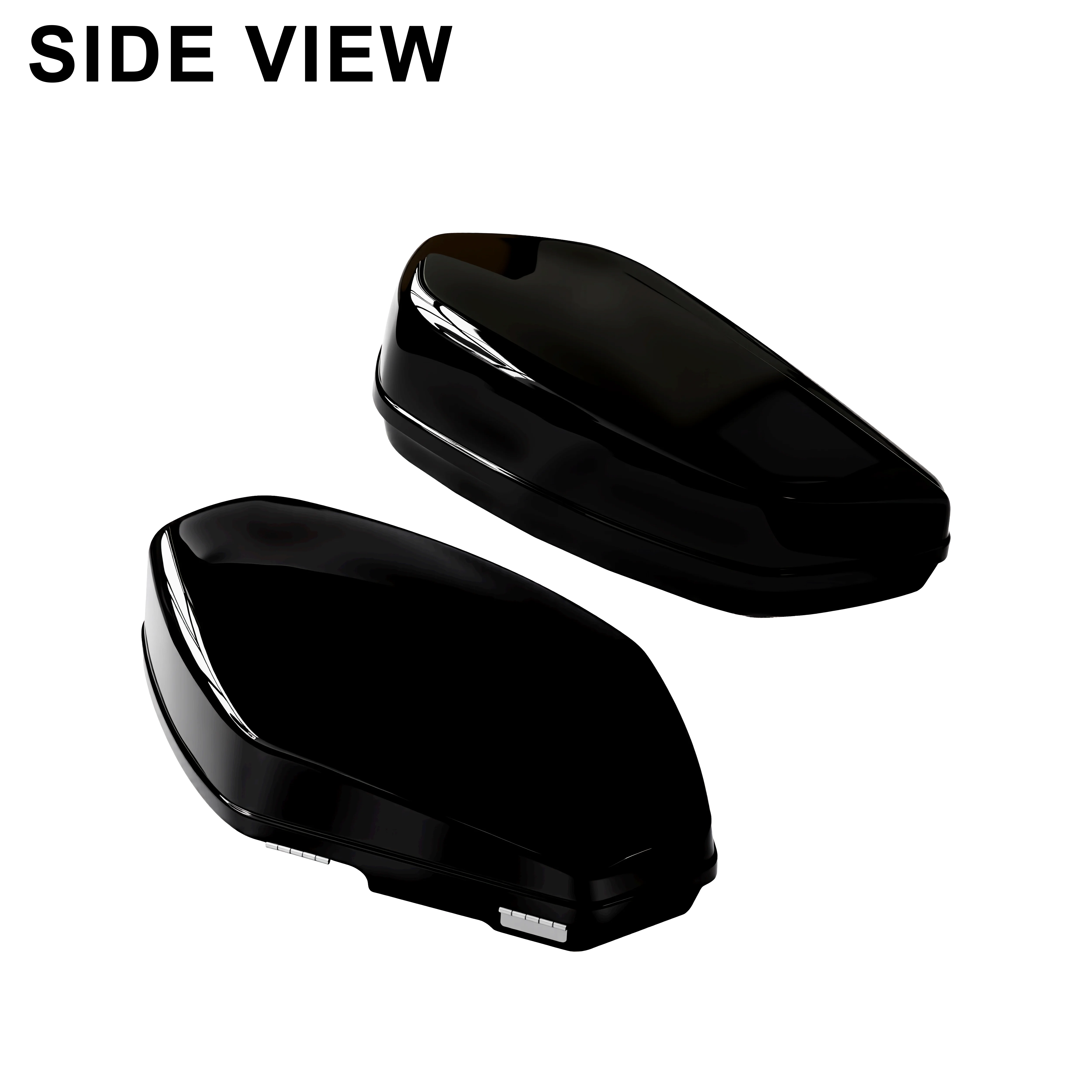 Motorcycle Gloss Black ST Saddlebags Saddle Bag With Brackets For Harley Softail Street Bob FXBB FXST 2018+