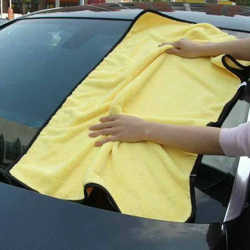 1 buah handuk Microfiber cuci mobil ekstra lembut kain pengering pembersih mobil Detailing kain perawatan mobil tidak pernah Scrat