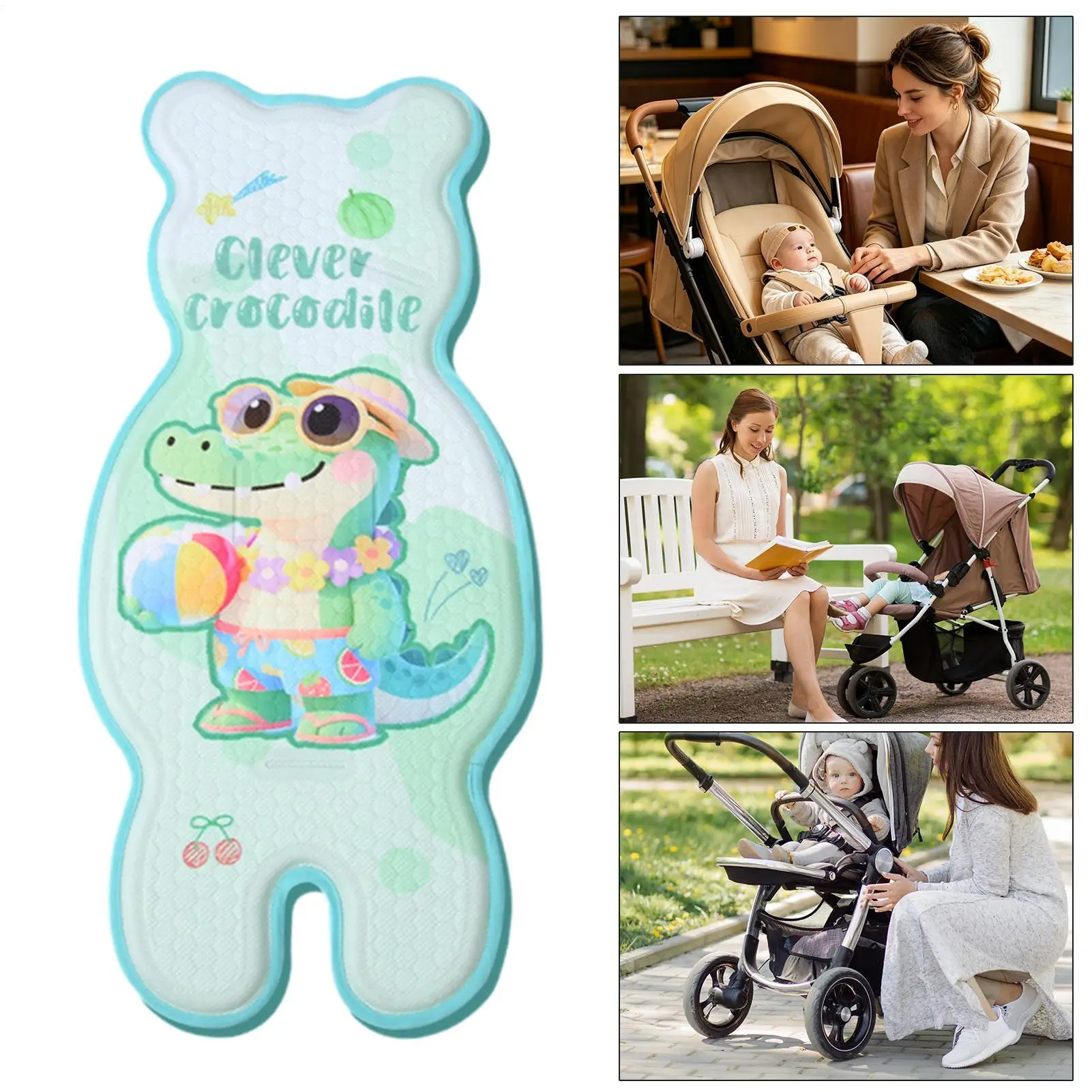 Stroller Liner Universal Breathable Soft Mat Kids Cooling Car Seat For Travel Summer Pet Chair Cars Sleeping Outdoor Walk Nap