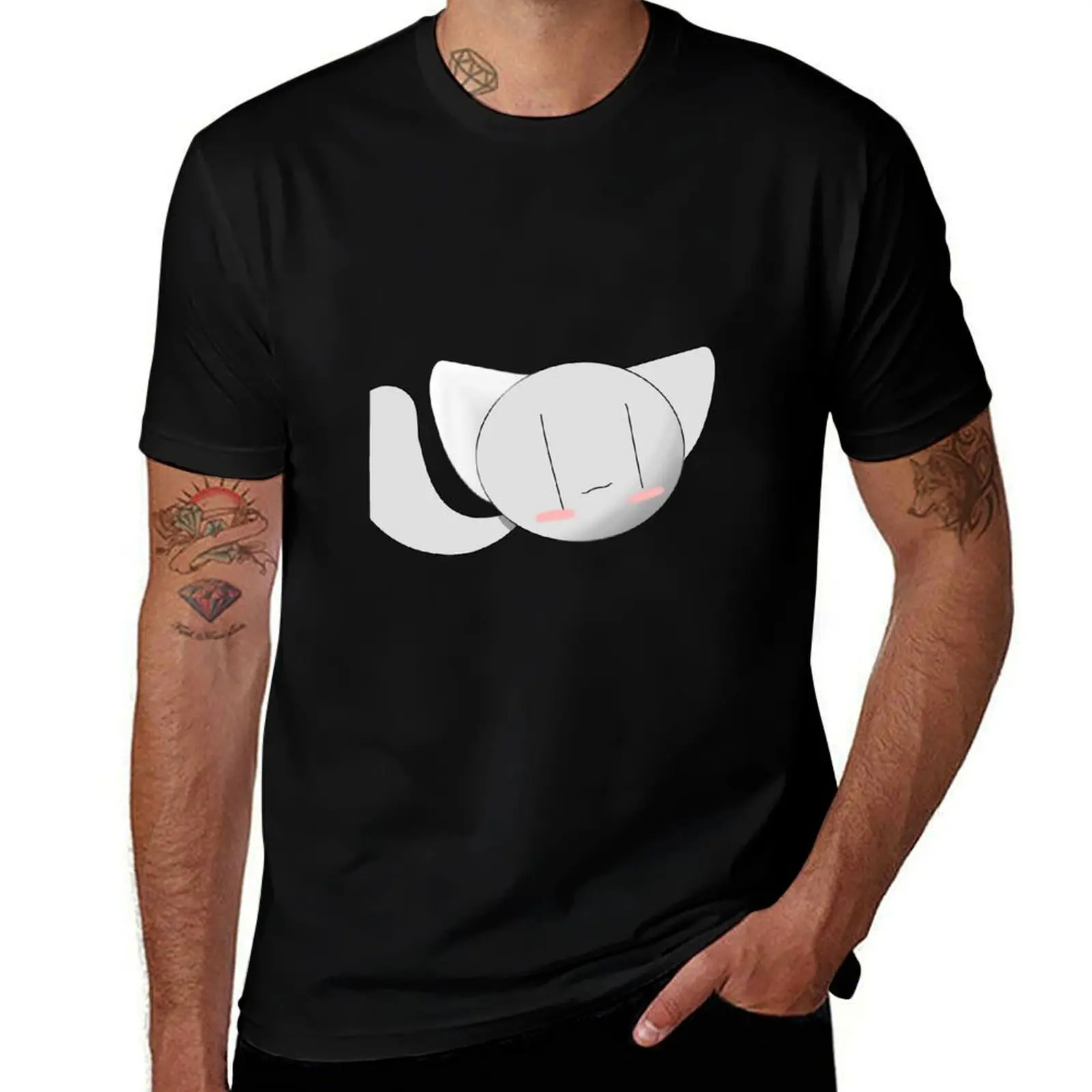 

Gray cat T-Shirt t shirts for man pack cotton t shirt personalised T-Shirt