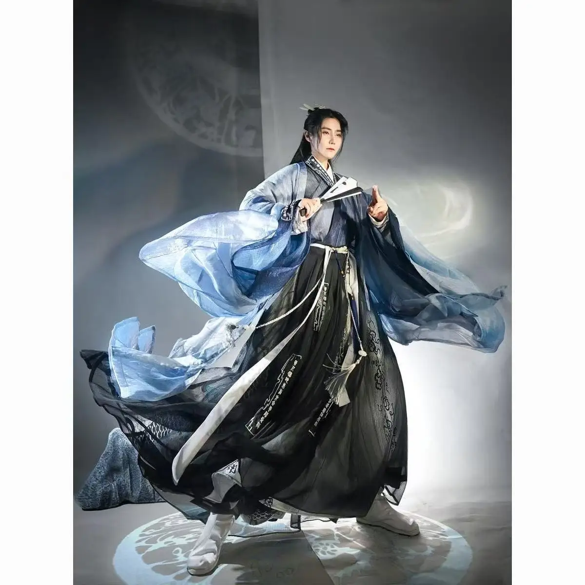 Upgraded Fairy Martial Hanfu Men Women Traditional Chinese Song Dynasty Large Sleeve Shirt Niche Halloween Punk Cosplay Clothing