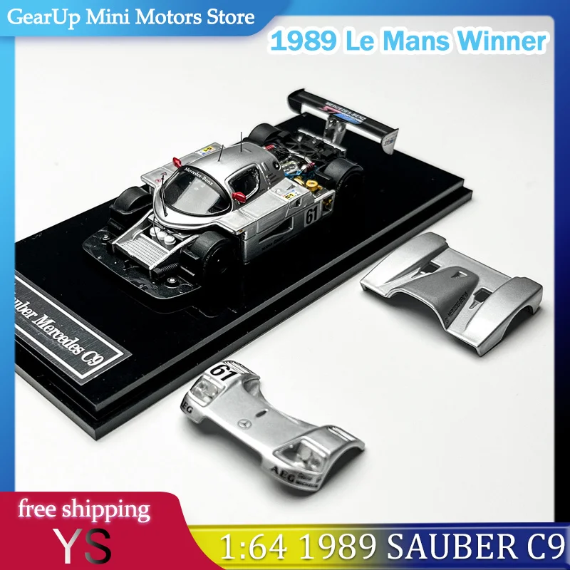 

YS 1:64 1989 Mercedes Sauber C9 Le Mans Winner Opening Parts Alloy Model Diecast Car for Motorsport Fans Collectors Toy In Stock