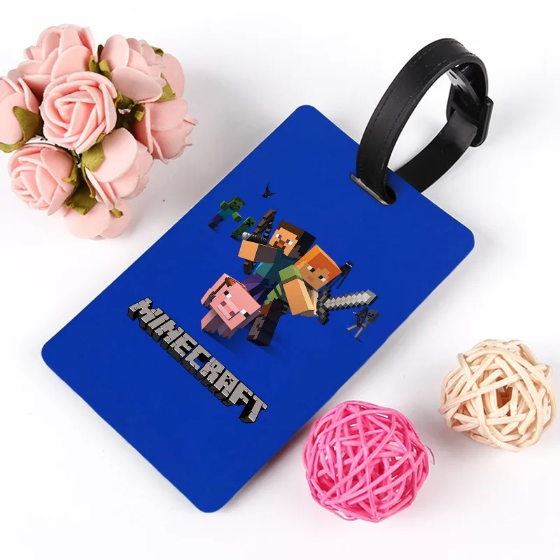 علامات أمتعة الطيران للطائرات من ماينكرافت، لعبة بكسل آرت ستايل ستيف، ملحقات بطاقة الصعود للسفر، ملصق عنوان علامة الهوية #4