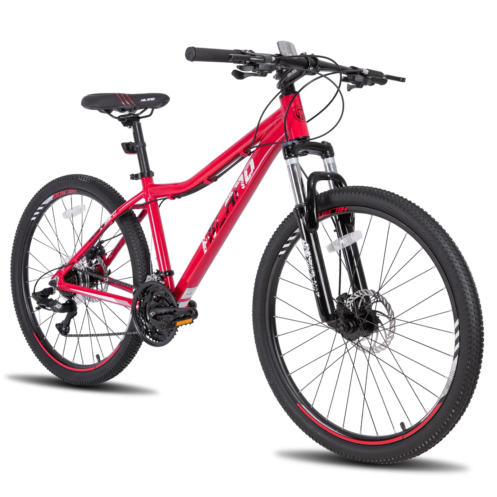 26 27.5 Inch Mountain Bike for Women Adult Bicycle,21 Speed with Lock-Out Suspension Fork,Dual Disc Brakes,Aluminum Frame MTB