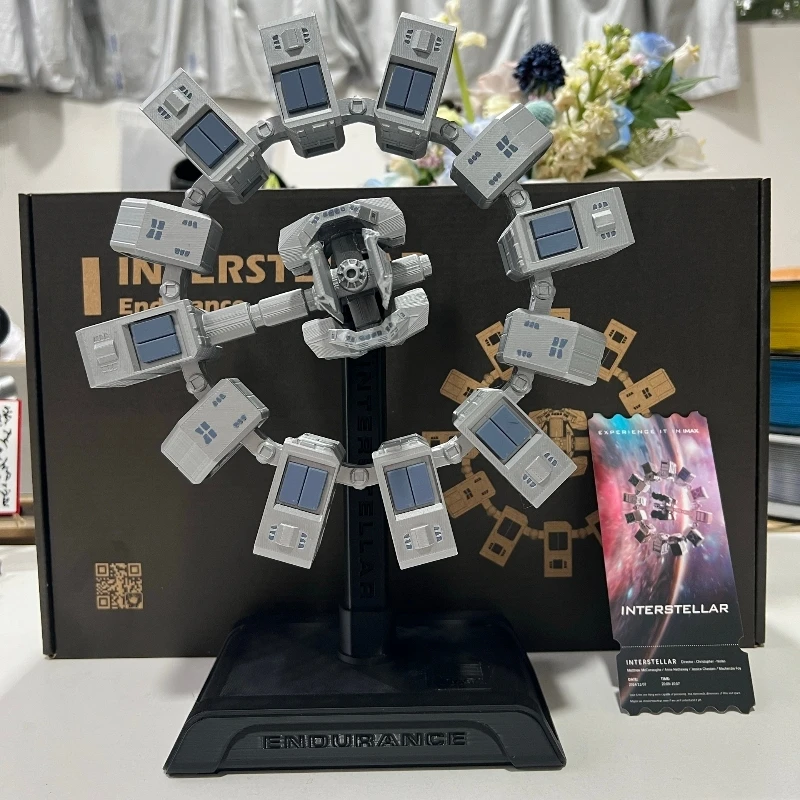 

Interstellar Endurance Space Station Rotating Model Toy – Gift For Movie Fans & Space Enthusiasts-3D Printing Toy