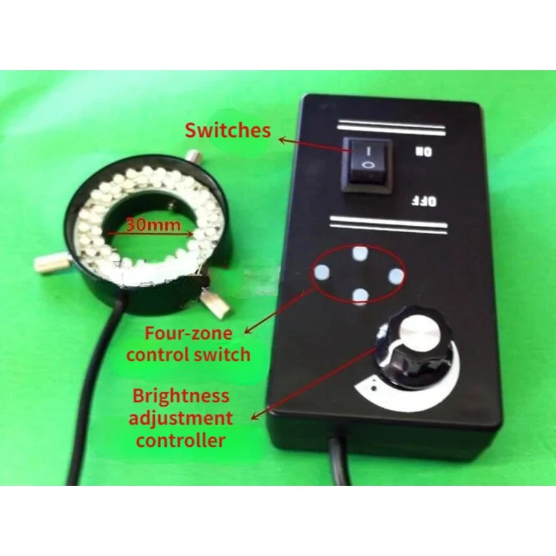 four-zone-ccd-vision-light-source-machine-industrial-camera-led-ring-light-source-inner-diameter-30mm