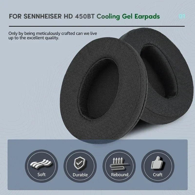 Almohadillas de repuesto para auriculares Sennheiser HD4.50BT HD4.50BTNC, almohadillas para los oídos con cancelación de ruido, almohadillas para los oídos calificadas