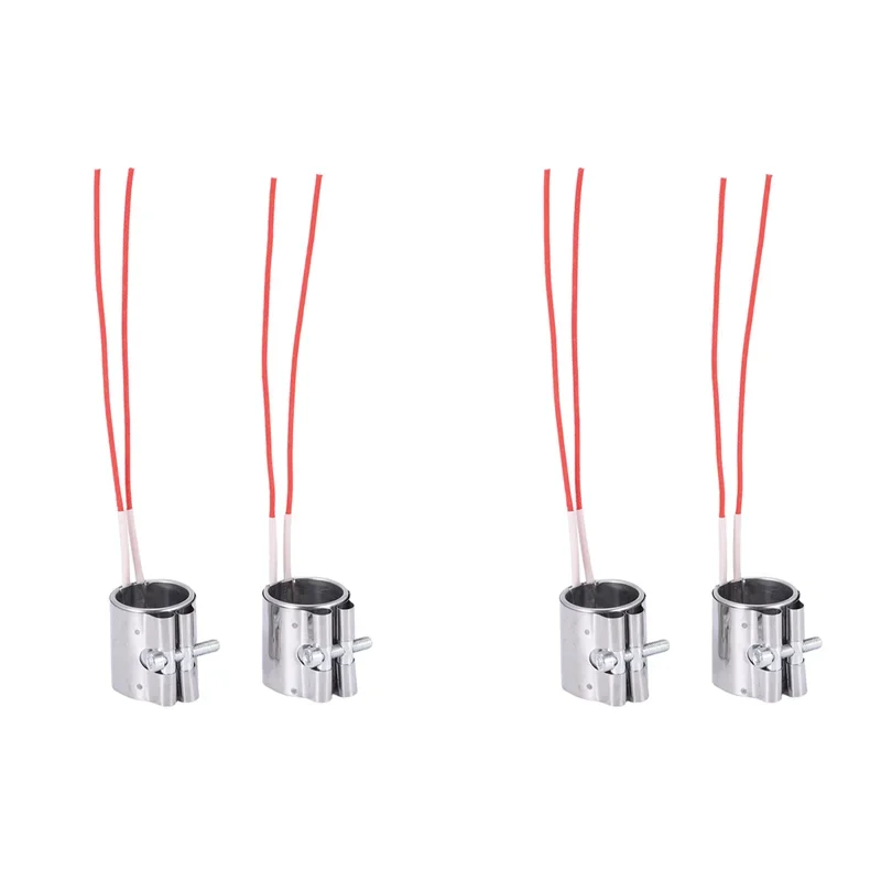 4 unids/lote calentador de banda Mica 35X45mm 110V 150W elementos calefactores acero inoxidable para máquina inyección