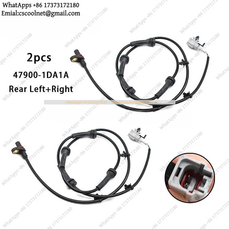 JS02 Front Rear ABS Wheel Speed Sensor 479101DA1A 479001DA1A 47910-1DA1A For Nissan X-Trail T31 Qashqai J10 Renault Koleos