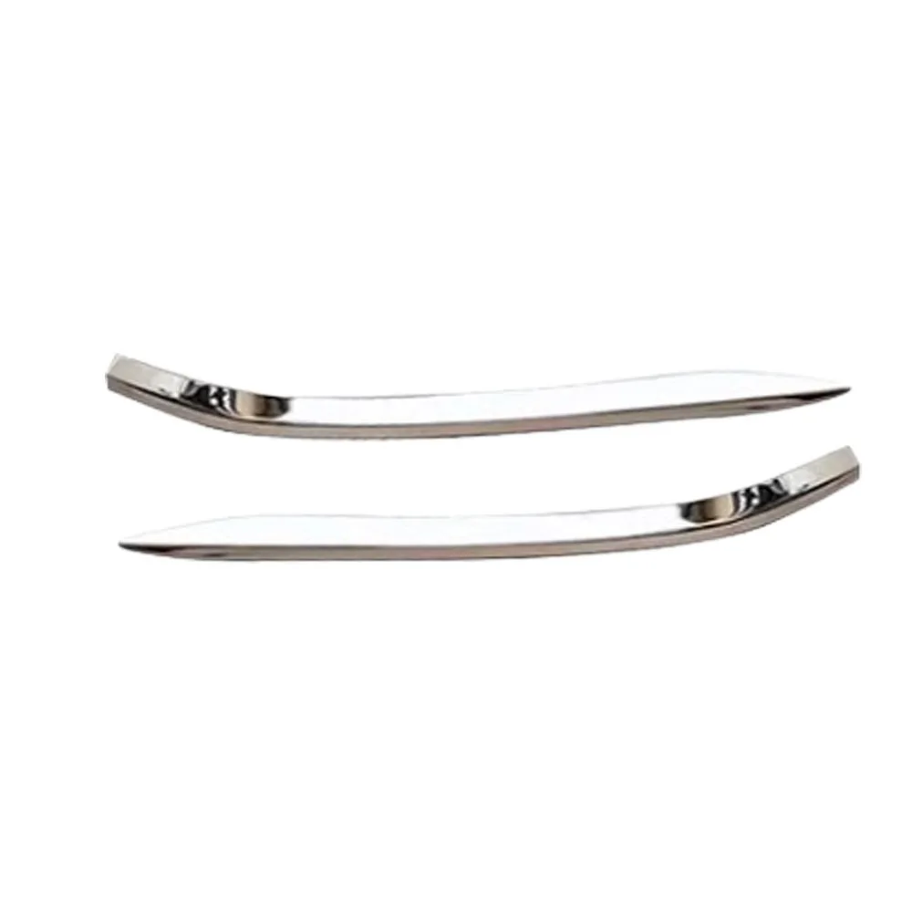 For Lexus RX 350 350h 450h+ 500h 2022 2023 2024 Stainless Steel Car Front Bumper Corner Trim Cover Trim 2Pcs Eyebrow Accessories