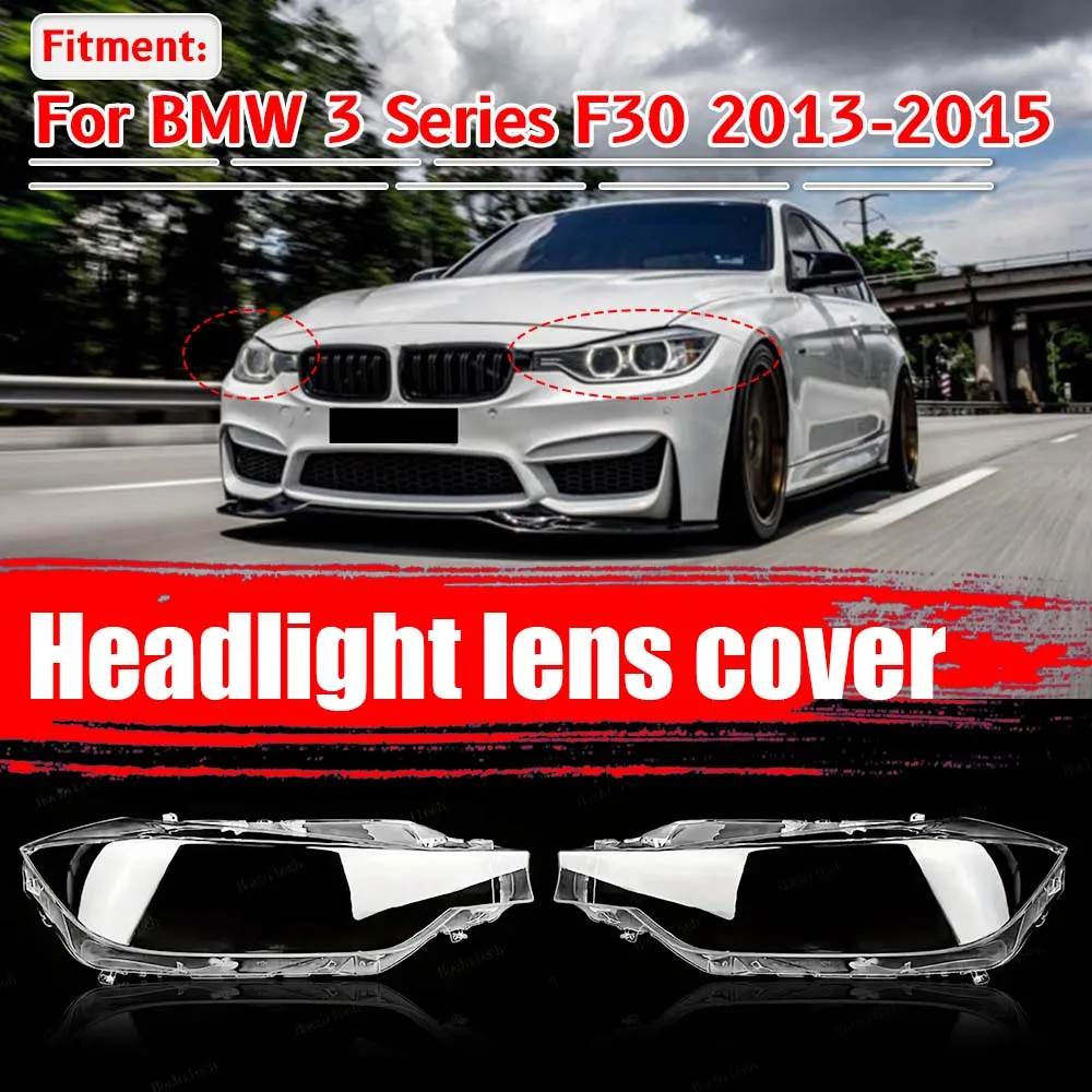 

Fit For BMW 3 Series F30 F35 Lampshade 2013-2015 Car Lights Shade LED Headlight Headlamp Lens Cover Shell Car Accessories