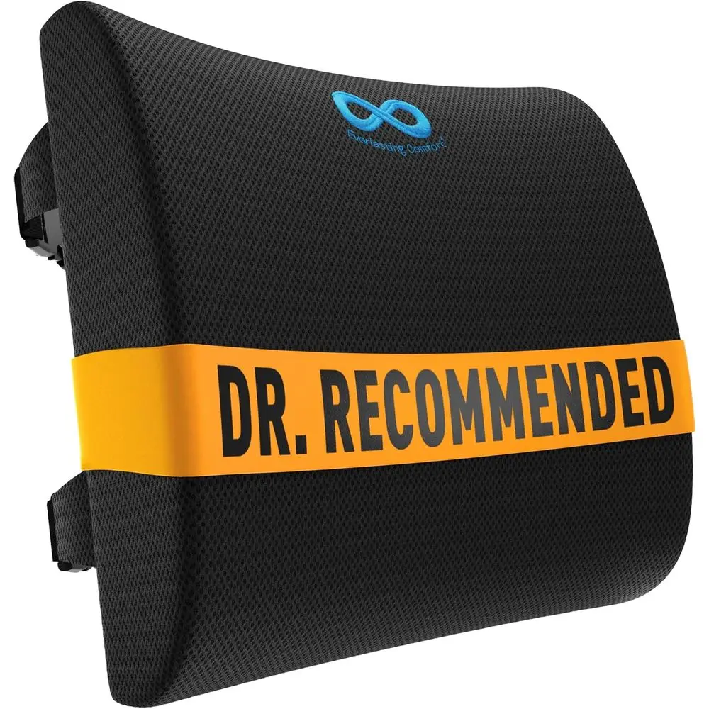 

Enhanced Posture Lumbar Support Pillow - Ergonomic Back Cushion for Chairs, Cars, and Couches