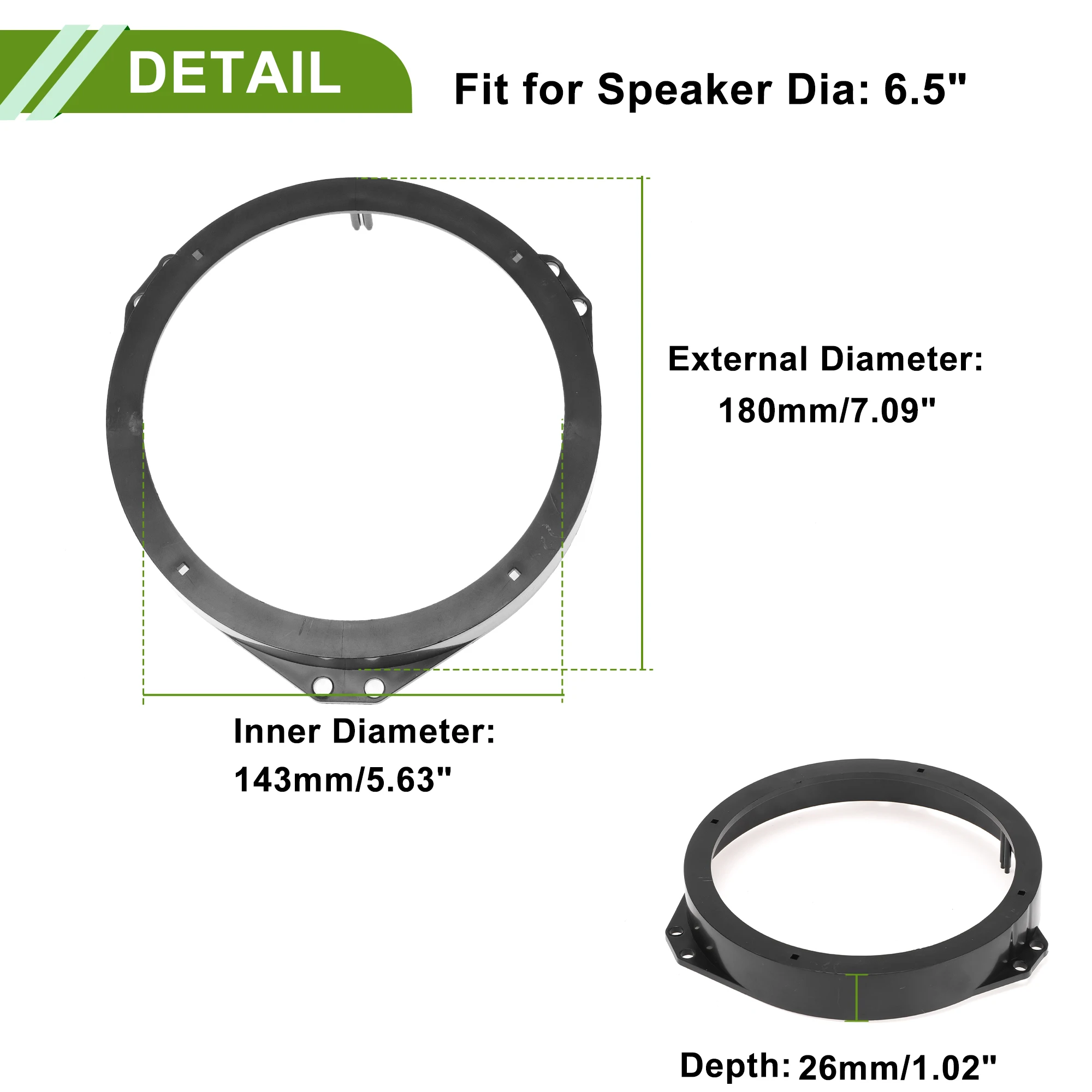 X Autohaux المتكلم فاصل حلقة مكبر الصوت فاصل محول لأوبل ل أسترا G ل 6.5" #3