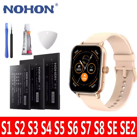 NOHON for Apple Watch Battery Ultra 8 7 6 5 4 3 2 SE Lithium Polymer Battery for iWatch Battery S8 S7 S6 S5 S4 LTE GPS S3 S2 S1