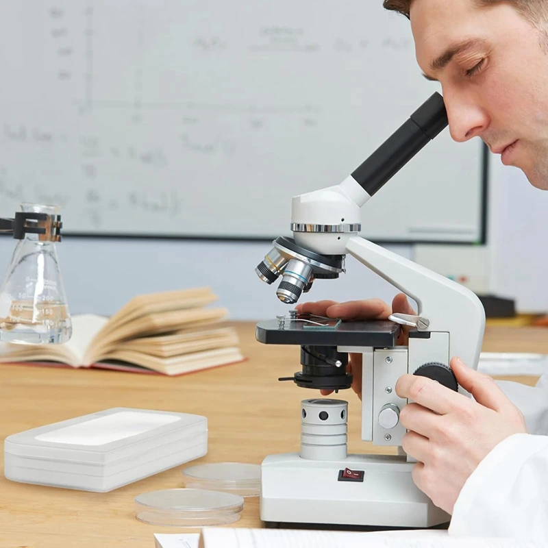 EF-0.01Mm Microscope Calibration Slide Ruler Cross-Stage Microscope Reticle Calibration Camera Ruler