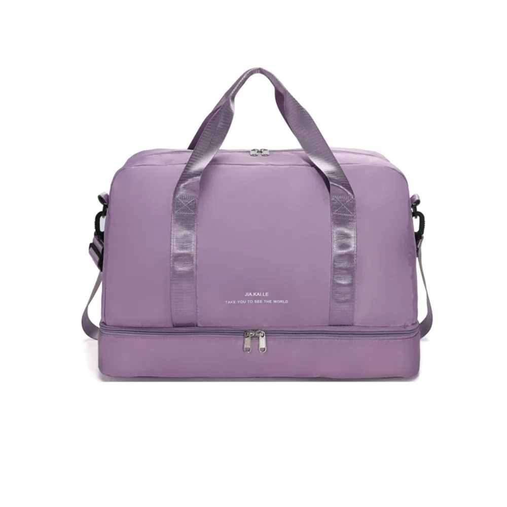 

Расширяемая дорожная спортивная сумка через плечо, большая вместительная дорожная сумка для багажа, износостойкая, с разделением для сухого и влажного спортзала, сумка на плечо