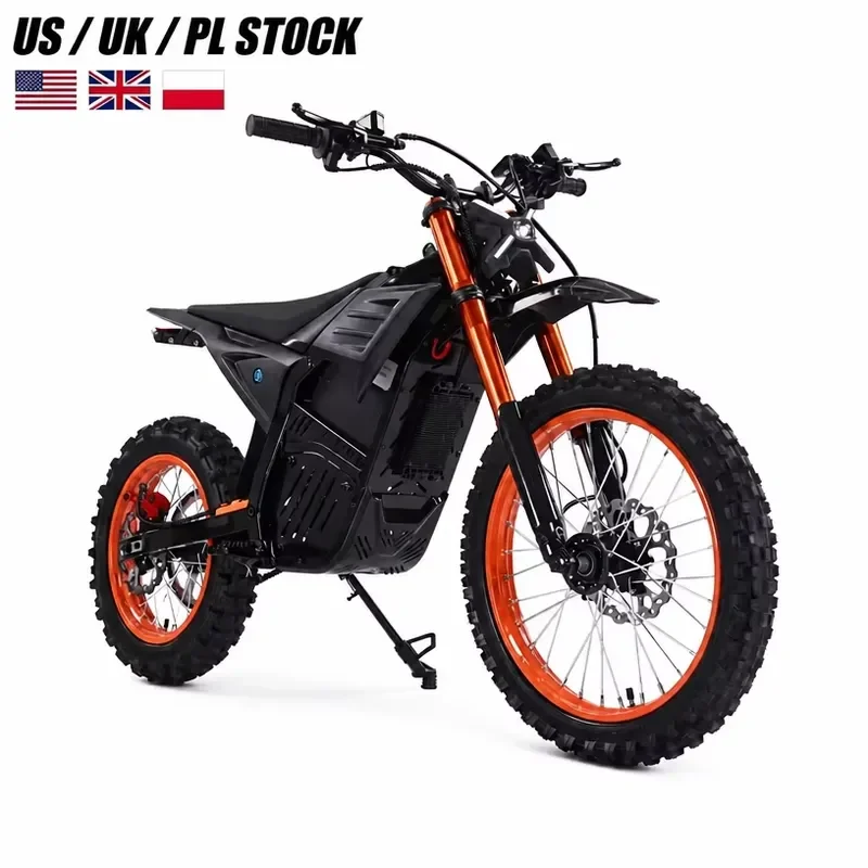 STROVAN Camping Electric Dirt Bike 2000W Off Road Electric Motorcycle Outdoor Adventure USA Local Warehouse Stock