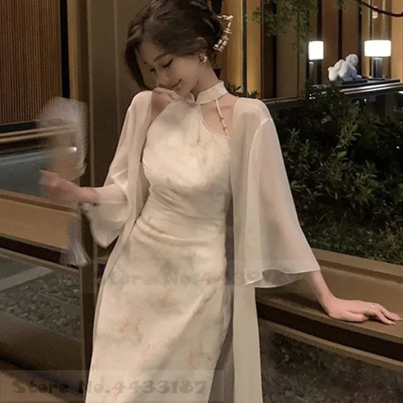 

Новое элегантное классическое тонкое длинное платье Cheongsam в китайском стиле Hanfu, женское платье Ципао, традиционная одежда, вечерние платья 3XL