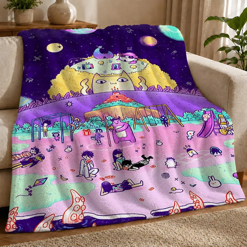 Game Anime O-Omori All Season Layer Bed Couch Durable 240 GSM Flannel Premium Quality Throw