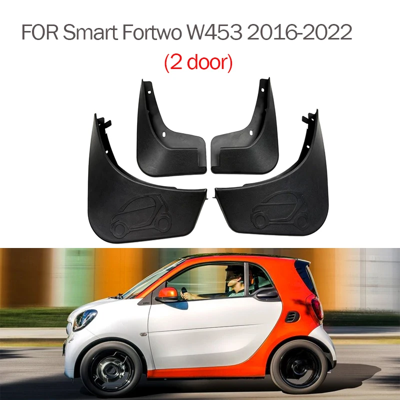 2016-2022 For smart fortwo Smart forfour W453 Mudguard Fender Mud Flap Guards Splash Mudflaps Car Accessories Mudguards 4PCS