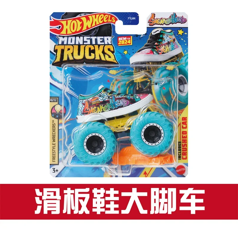 Original Hot Wheels Car Monster Truck Toys Boys 1/64 Diecast Fast & Furious Nissan GTR Sneakerhead Tigershark Duckn\' Roll Gift