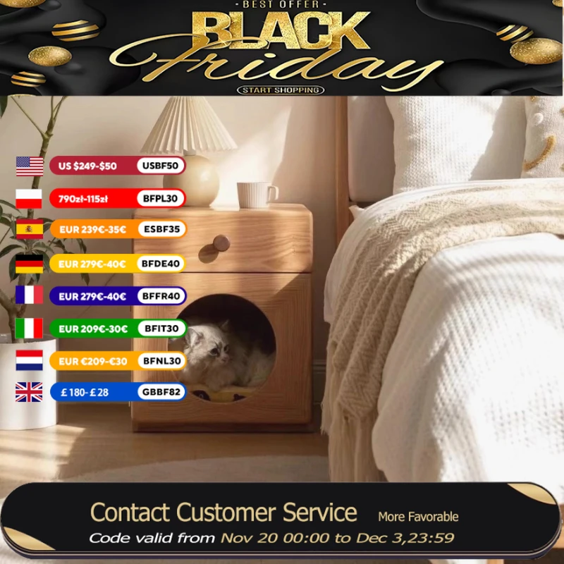 

Classic Real Wood Nightstands Drawers Elegant Cute Living Room Bedside Table Smart Modern Realm Szafki Nocne Furniture Home