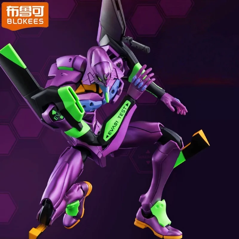 ブロックキーズ 組み立てブロック 新世紀エヴァンゲリオン EVANGELION-01EVA-TVアニメキャラクター 可動モデル 組み立ておもちゃ コレクション ギフト