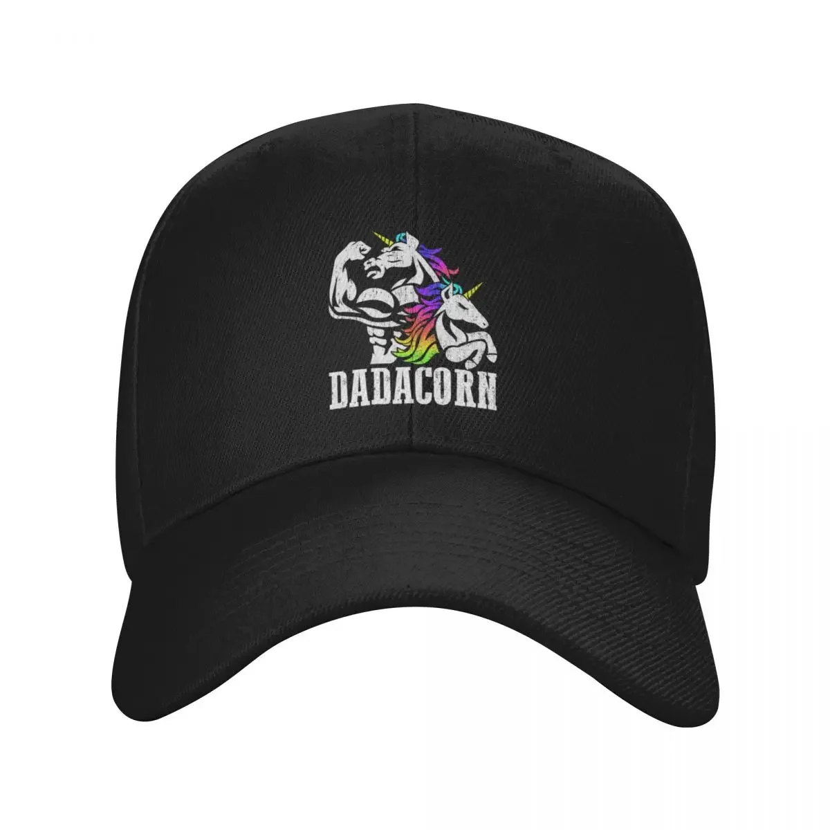 

Dadacorn Fathers Day Gift For Dad Of Unicorn Daughter Baseball Cap Vintage hiking hat Big Size Hat fun hats Women Hats Men's