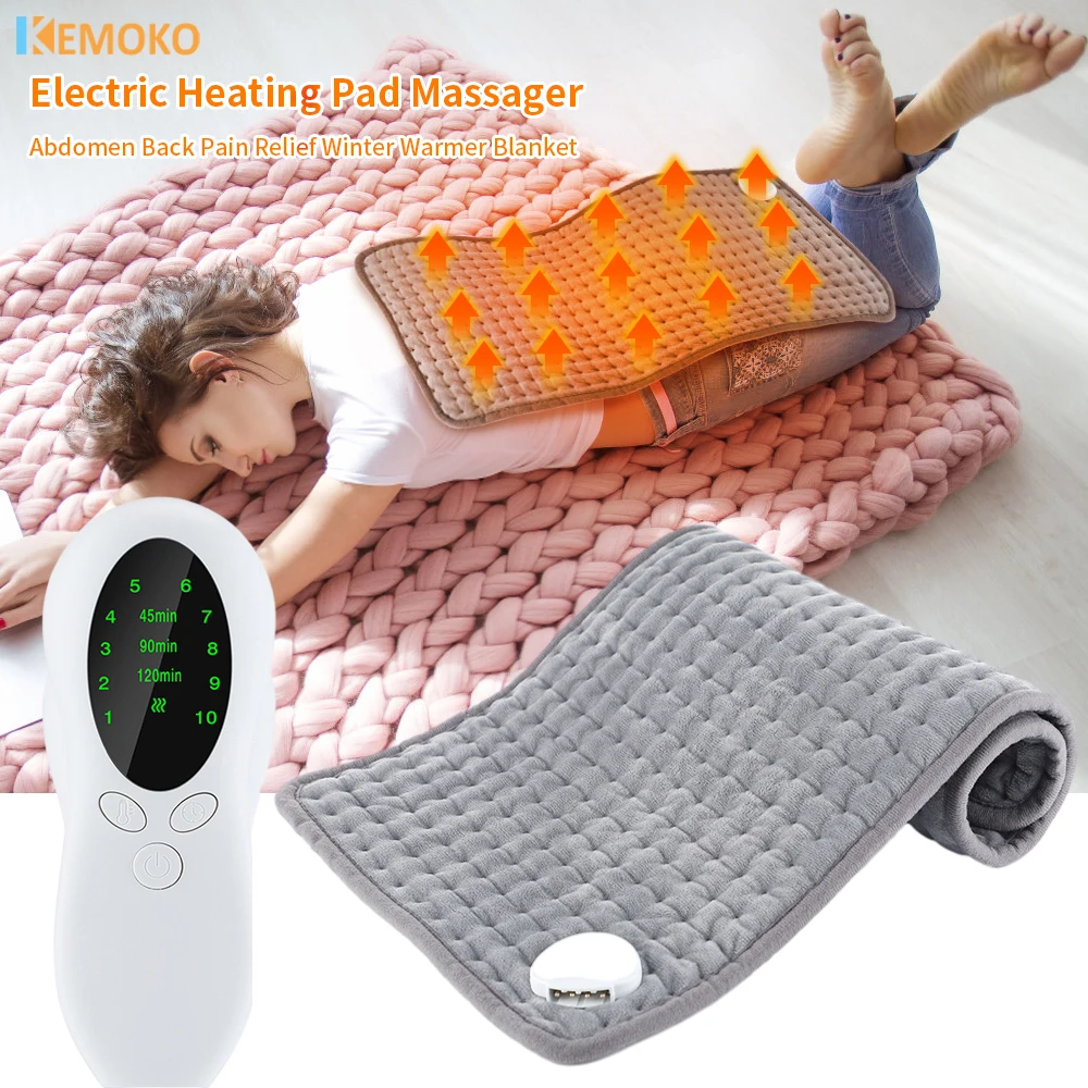 

Electric Heating Pad Massage Therapy for Body Abdomen Back Pain Relief Winter Warmer Blanket Thermal Massage Multifunctional