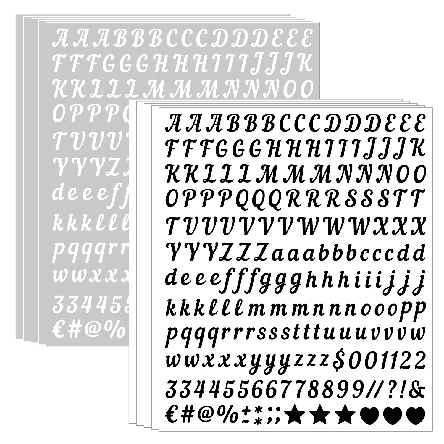 

Vinyl Self-Adhesive Letter & Number Stickers – 0.5/1 Inch for DIY, Mailbox & Notebook Decor