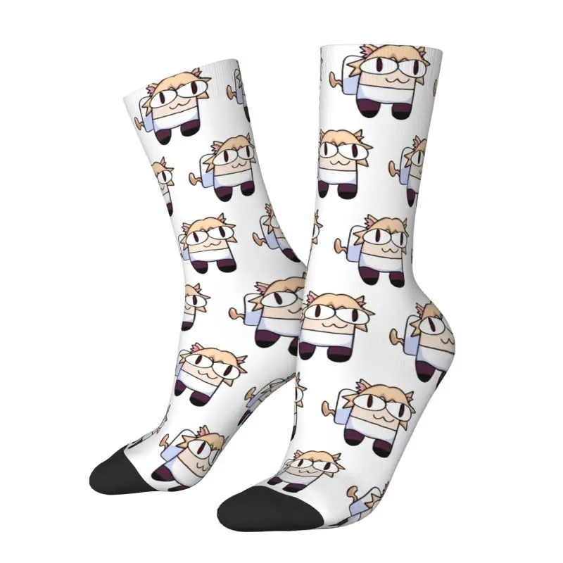 Harajuku Funny Neco Arc Socks Women Men Warm 3D Print Cartoon Comic Game Sports Basketball Socks