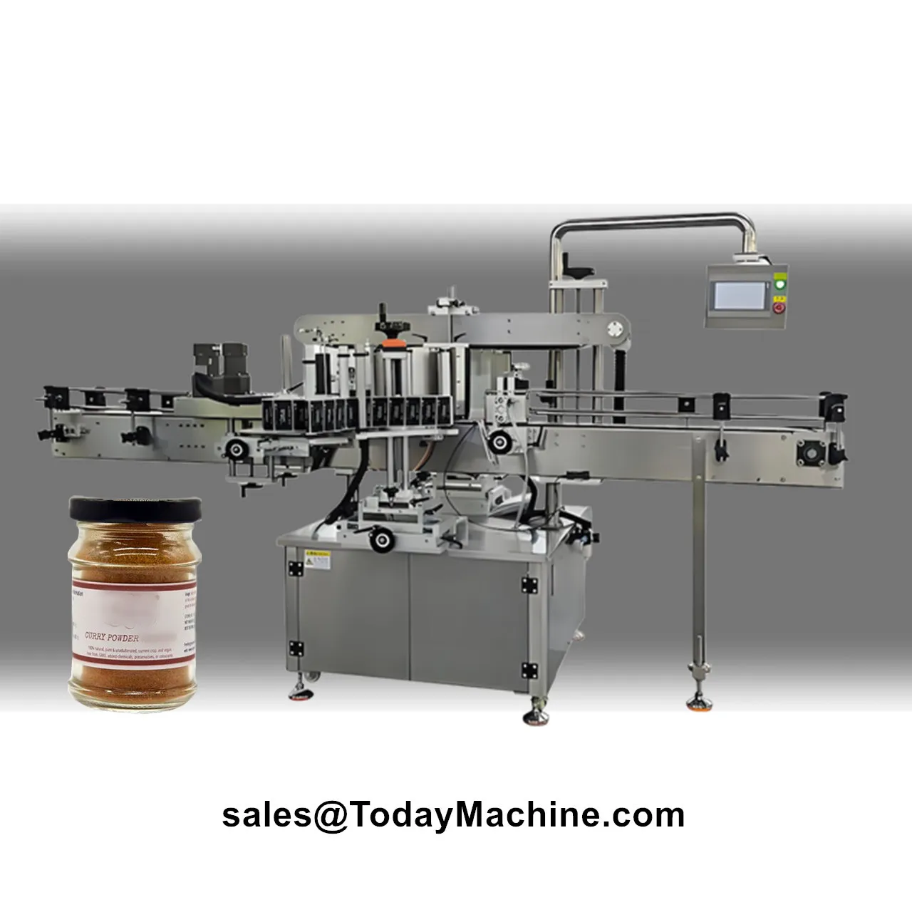Automatic Front and Back Stickers Flat Bottle Double Sided Labeling Machine