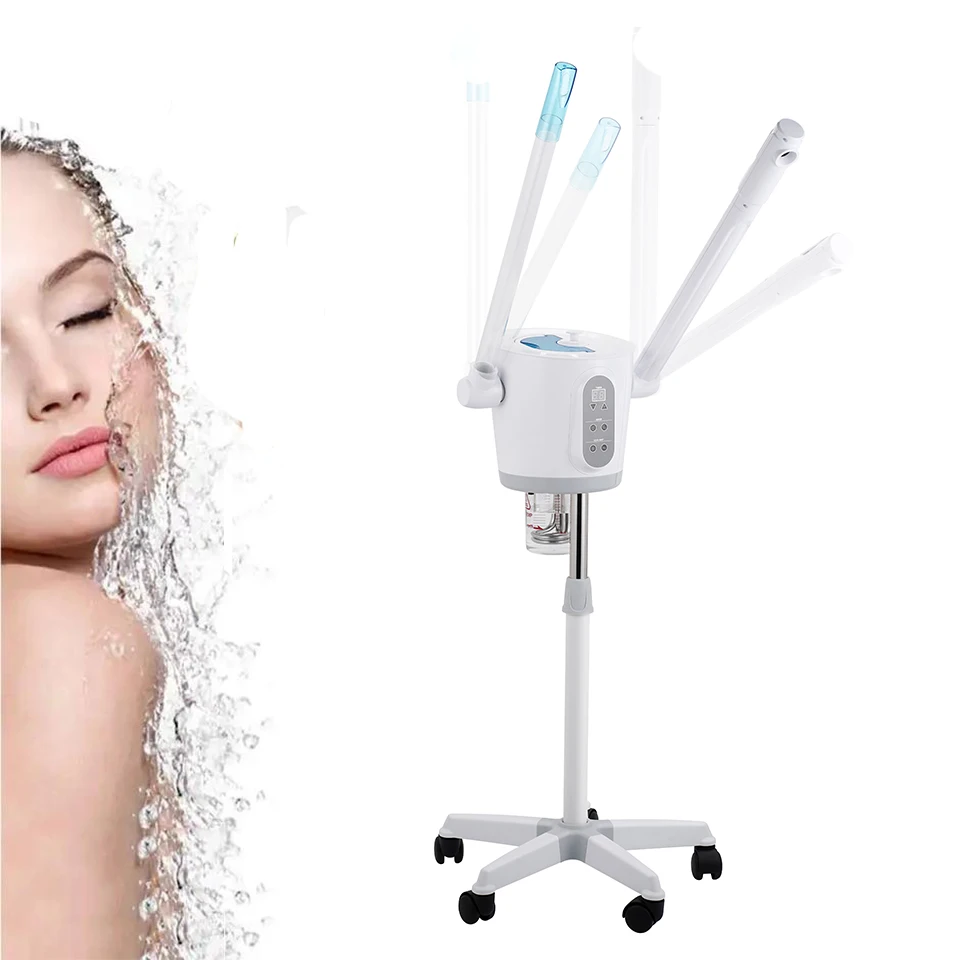 

2023 hot and cold & cool facial steamer with ozon for Face Deep Cleaning Vaporizer Salon Home Spa Skin Care Whitening