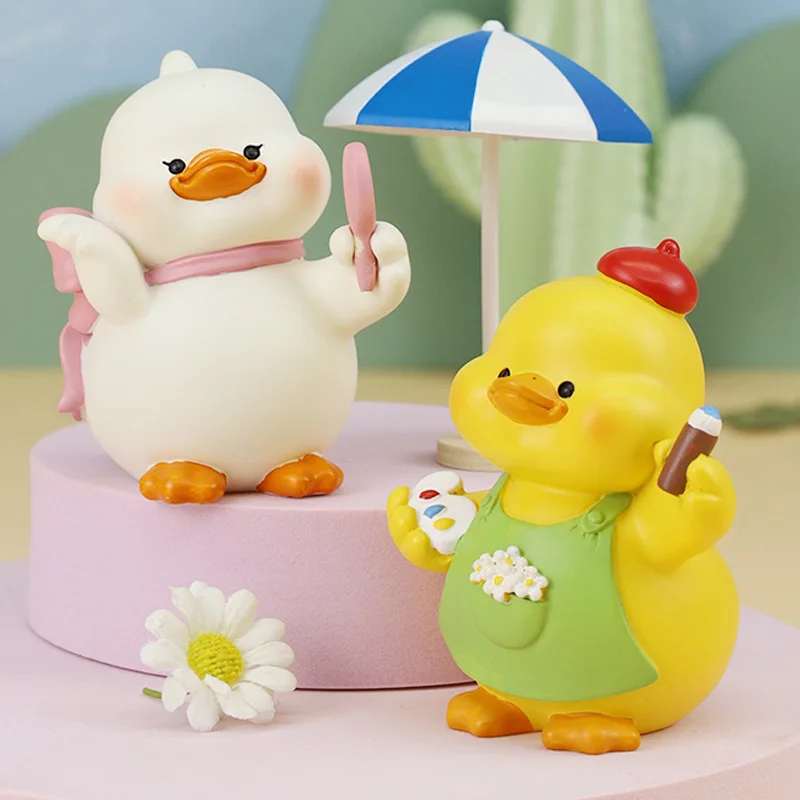 Momo Duck Little Yellow Duck Blind Box Toys Anime Figure Doll Mystery Box Kawaii Cartoon Toy for Girl Creative Gift Caja Ciega