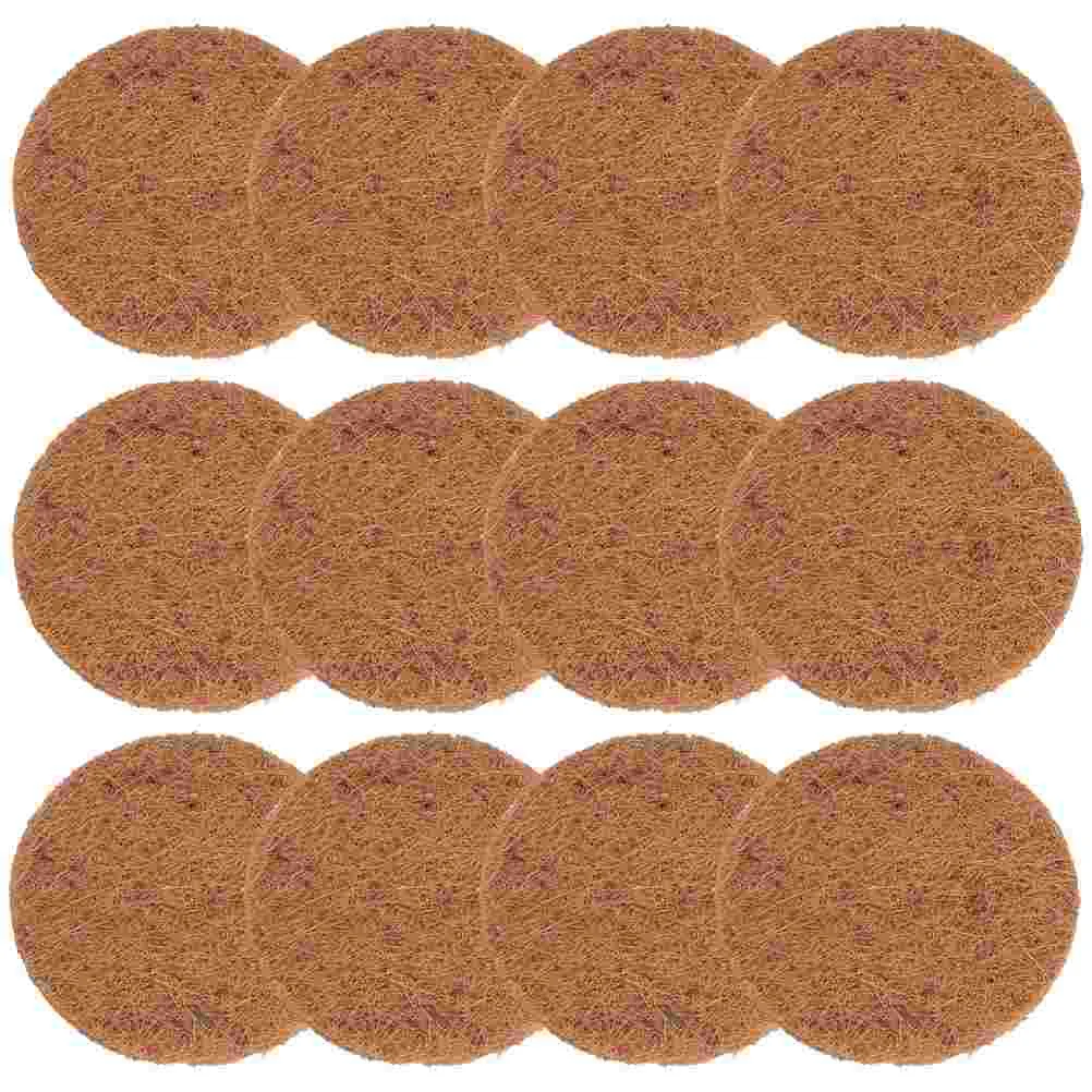 12 Pcs Bird Nest Pigeon with Brown Cushion Coconut Fiber Nesting Pads Mat Eggs Breeding House