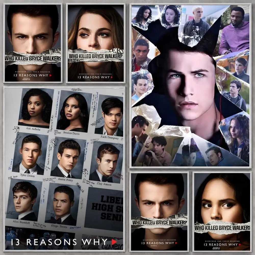 TV Series 13 Reasons Why Poster HD Modern Aesthetic Wall Prints, Stylish Home Decor for Living Room Bedroom
