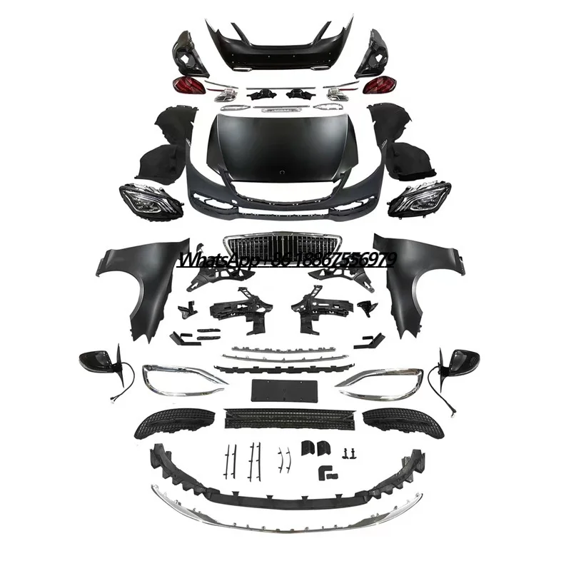 

In Stock Body Kit for 07-12 Benz W221 S Class Facelift W222 Headlight Taillight Car Bumper Fender Hood Grill Rear Mirror