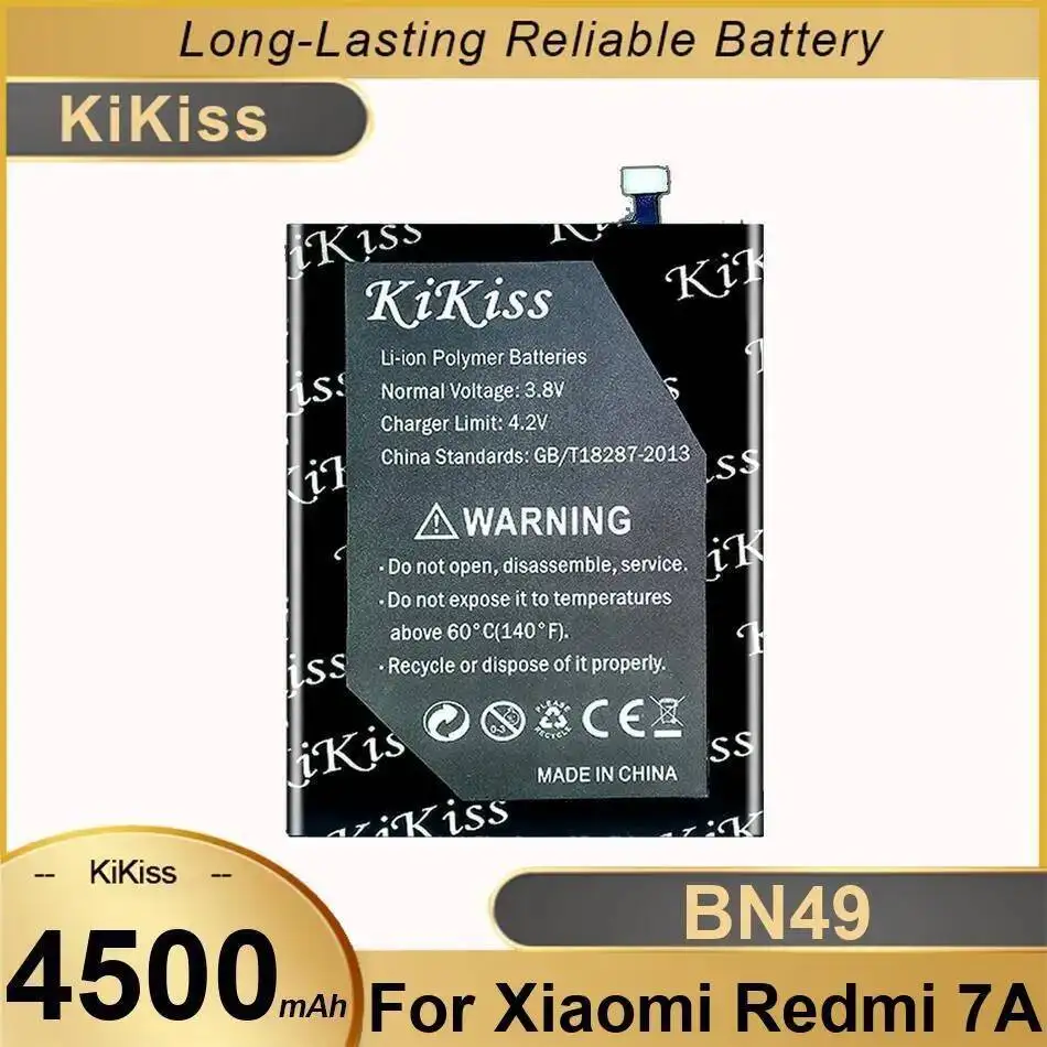 

Аккумулятор мобильного телефона емкостью 4500 мАч для Xiaomi Redmi 7A, безопасный, большой емкости BN49