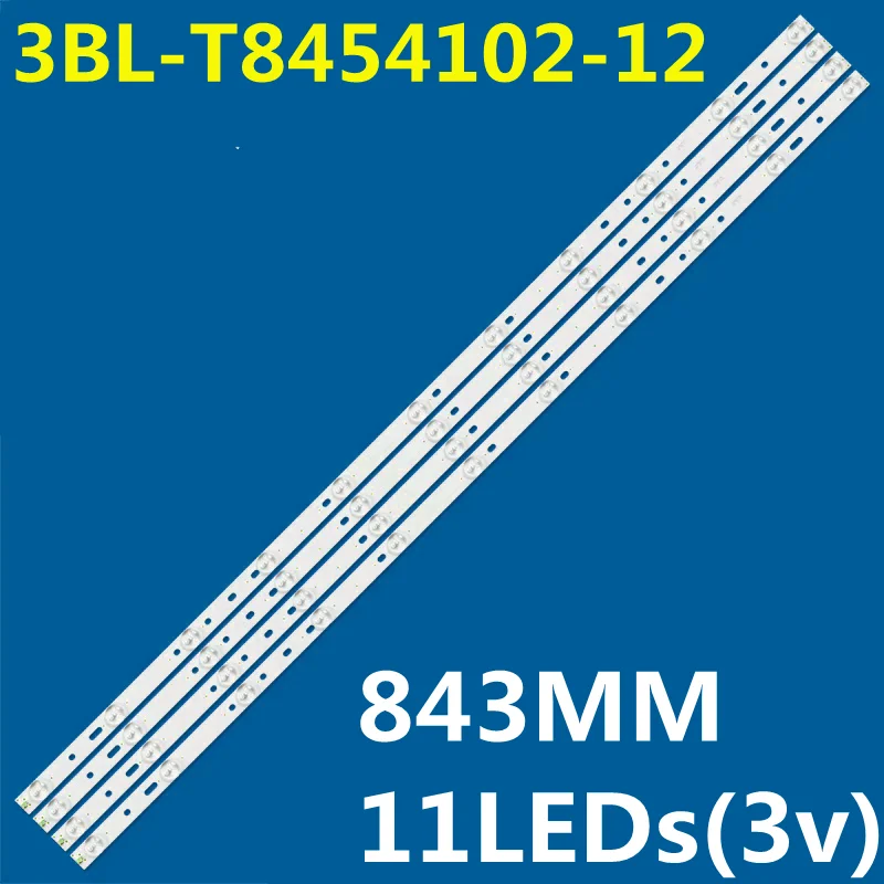 

4PCS LED Backlight Strip 11lamps 3BL-T8454102-12 42CE5100 LE43B3300W HK430WLEDM-LH04H 3300W HK430WLEDM-LH04H