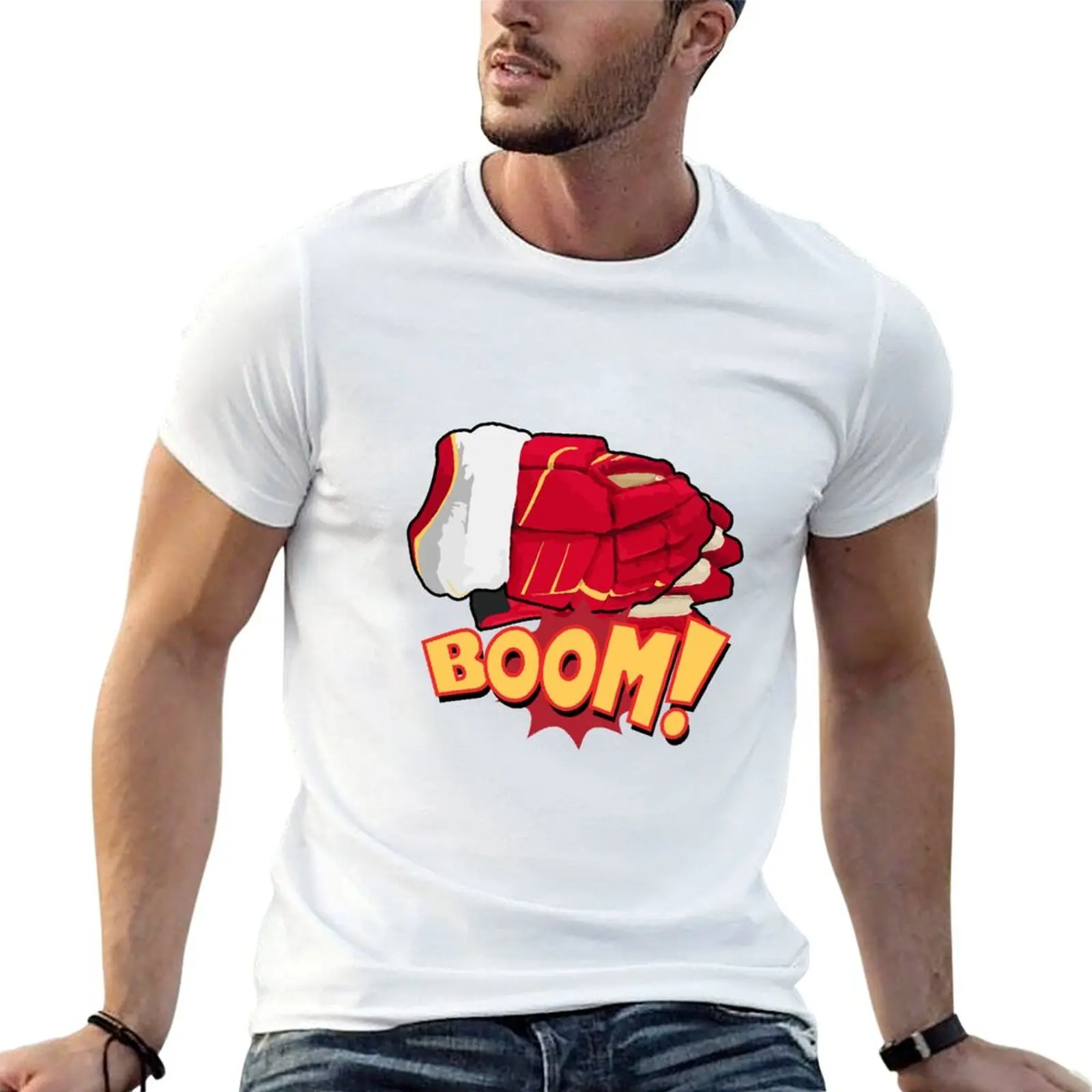 ¡BOOM! Camiseta Rasmus para hombre, camiseta de algodón grueso, camisetas de algodón para hombre, camiseta gráfica para hombre
